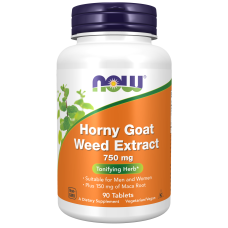 Horny Goat Weed Extract 750mg 90 Tabs, NOW Foods - Tabs