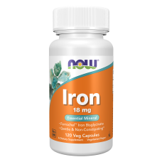 Iron 18mg 120 Caps, NOW Foods - Caps