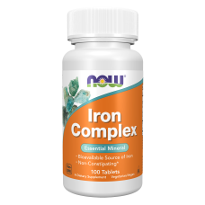 Iron Complex 100 Tabs, NOW Foods - tab