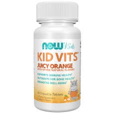 Kid Vits 60 Chewable Tabs, NOW Foods - Orange