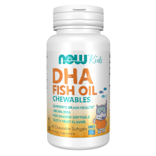 Kids Chewable DHA 60 Softgels, NOW Foods - Fruit Softgels