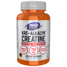 Kre-Alkalyn Creatine 750mg 120 Caps, NOW Foods - Caps
