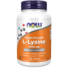 L-Lysine 1000mg 100 Tabs, NOW Foods - Tabs