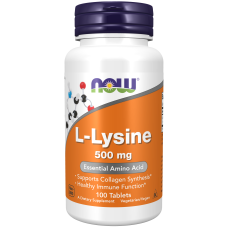 L-Lysine 500mg 100 Tabs, NOW Foods - Tabs