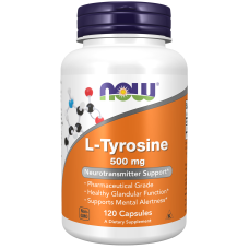 L-Tyrosine 500mg 120 Caps, NOW Foods - Caps