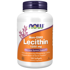 Lecithin 1200mg 100 Softgels, NOW Foods - softgels