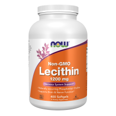 Lecithin 1200mg 400 Softgels, NOW Foods - softgels