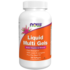Liquid Multi Gels 180 Softgels, NOW Foods - Softgels