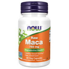Maca 750mg 30 Veg Caps, NOW Foods - Veg Caps
