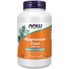 Magnesium 400mg 180 Caps, NOW Foods - Caps