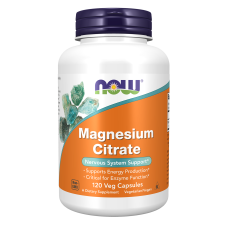 Magnesium Citrate 120 Veg Caps, NOW Foods - Veg Caps