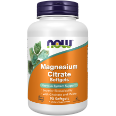 Magnesium Citrate 90 Softgels, NOW Foods - Softgels