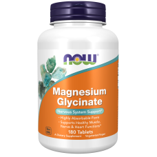 Magnesium Glycinate 200mg 180 Tabs, NOW Foods - Tabs