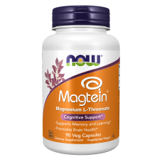 Magtein Magnesium L-Threonate 90 Veg Caps, NOW Foods - Veg Caps