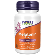 Melatonin 3mg 60 Caps, NOW Foods - caps