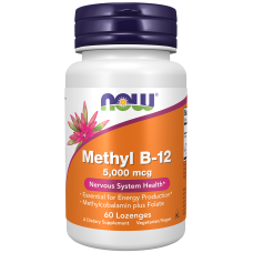 Methyl B-12 5000mcg 60 Tabs, NOW Foods - Tabs