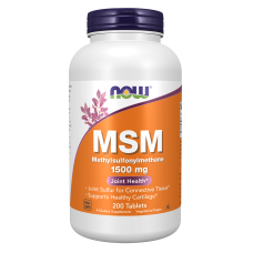 MSM 1500mg 200 Tabs, NOW Foods - Tabs