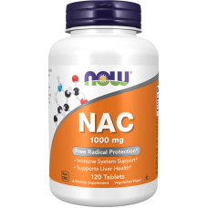 NAC 1000mg 120 Tabs, NOW Foods - Tabs