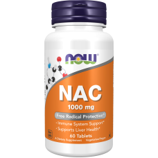 NAC 1000mg 60 Tabs, NOW Foods - Tabs
