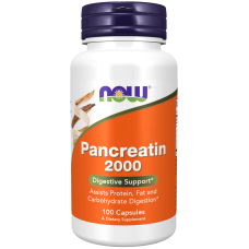 Pancreatin 2000 100 Caps, NOW Foods - Caps