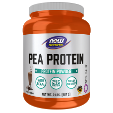Pea Protein Isolate 907g, NOW Foods - Creamy Chocolate