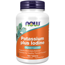 Potassium plus Iodine 180 Tabs, NOW Foods - Tabs