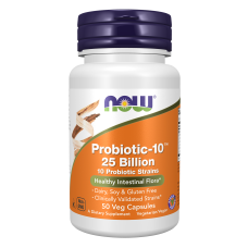 Probiotic-10 25 Billion 50 Veg Caps, NOW Foods - Veg Caps