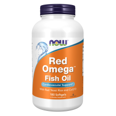 Red Omega with CoQ10 180 Softgels, NOW Foods - Softgels
