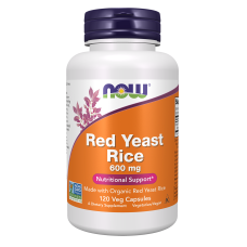 Red Yeast Rice 600mg 120 Veg Caps, NOW Foods - Veg Caps
