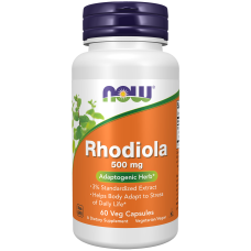 Rhodiola Extract 500mg 60 Veg Caps, NOW Foods - Veg Caps