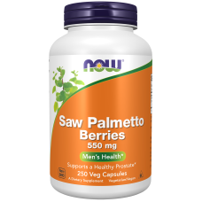 Saw Palmetto Berries 250 Veg Caps, NOW Foods - Caps