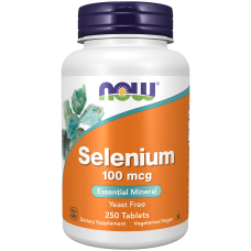 Selenium 100mcg 250 Tabs, NOW Foods - tab