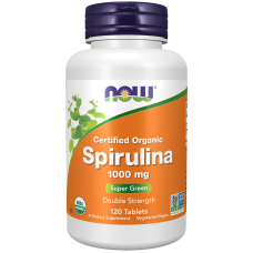 Spirulina 1000mg 120 Tabs, NOW Foods - Tab