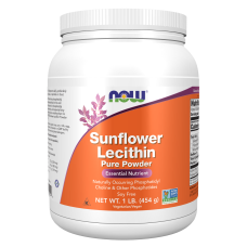 Sunflower Lecithin Pure Powder 454g, NOW Foods - Pure