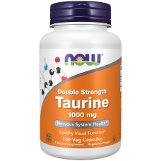 Taurine 1000mg 100 Caps, NOW Foods - Caps