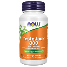TestoJack 300 60 Caps, NOW Foods - caps