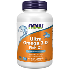 Ultra Omega 3-D 90 Fish Softgels, NOW Foods - Fish Softgels