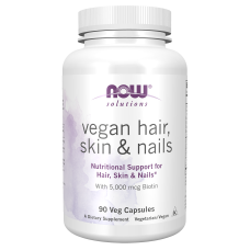 Vegan Hair, Skin & Nails 90 Veg Caps, NOW Foods - caps