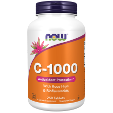 Vitamin C-1000 with Rose Hips 250 Tabs, NOW Foods - Tab