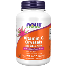 Vitamin C Crystals Ascorbic 227g, NOW Foods - Pure