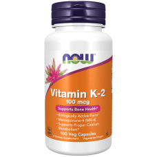 Vitamin K-2 100mcg 100 Caps, NOW Foods - caps