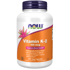 Vitamin K-2 100mcg 250 Veg Caps, NOW Foods - caps