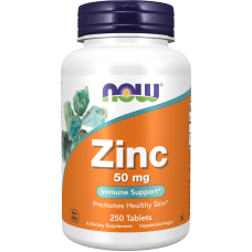 Zinc 50mg 250 Tabs, NOW Foods - tab