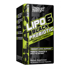 Lipo 6 Black Probiotic 30 Caps, Nutrex - Caps