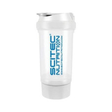 Шейкер 2-х комп. 500ml, Scitec Nutrition - Белый