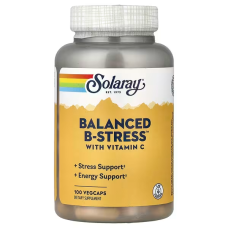 Balanced B-Stress with Vitamin C 100 Veg Caps, Solaray - Veg Caps