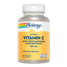 Buffered Vitamin C 500mg with Bioflavonoid 100 Veg Caps, Solaray - Veg Caps