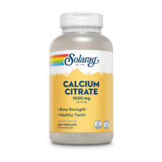 Calcium Citrate 1000mg 240 Veg Caps, Solaray - Veg Caps