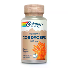 Cordyceps 520mg 100 Veg Caps, Solaray - caps