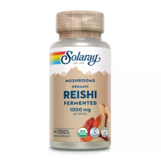 Fermented Organic Reishi Mushroom 1000mg 60 Caps, Solaray - Caps